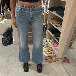Mother Light Blue Women's Flare Jeans